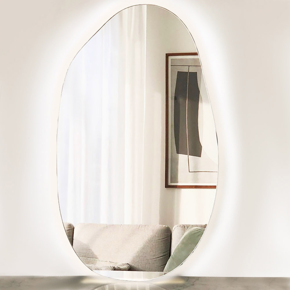 Pebble shaped mirror 55x90cm - 60x110cm - 80x160cm | Nova